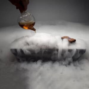 Барбекю от сив мрамор - 