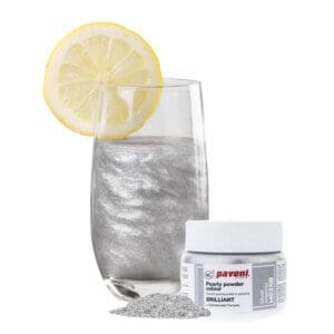 Сребърна перлена боя на прах - 40гр